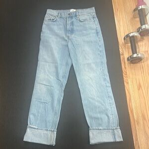 Anine Bing Light Blue Cropped Jeans